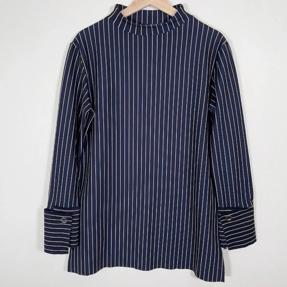 ZARA | MOCK NECK STRIPED SHIFT DRESS